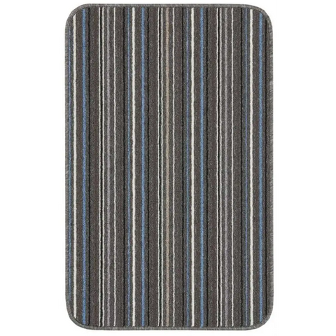 Stockholm Lead/Light Blue Washable Mat - 57X90 cm - Rugs