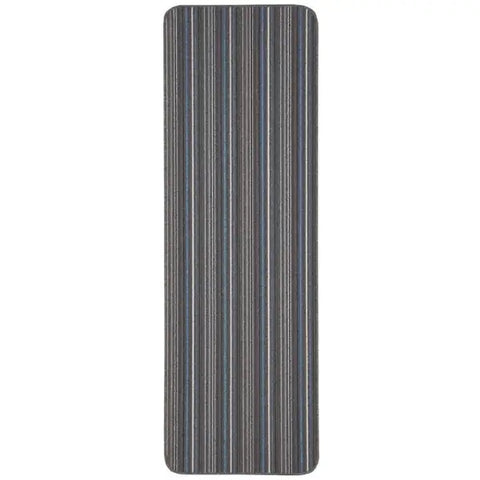 Stockholm Lead/Light Blue Washable Mat - 67X200 cm - Rugs