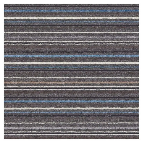 Stockholm Lead/Light Blue Washable Mat - Rugs