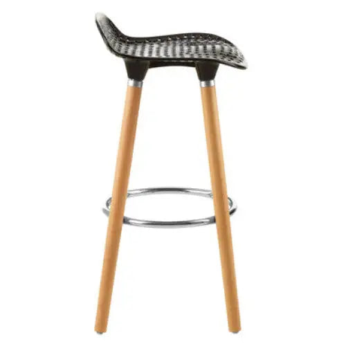 Stockholm Matte Black Bar Stool