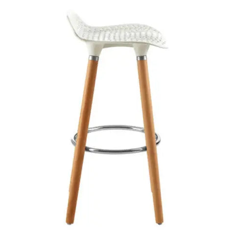 Stockholm Matte White Bar Stool