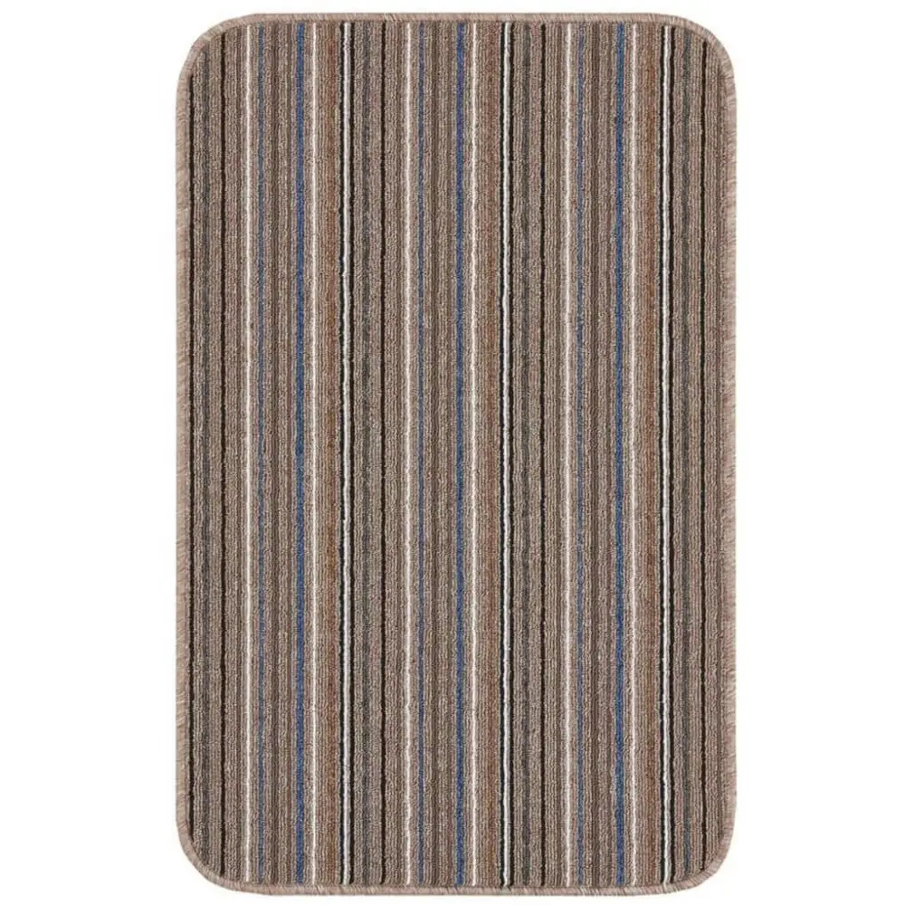 Stockholm Mocha/Blue Washable Mat - 57X90 cm - Rugs