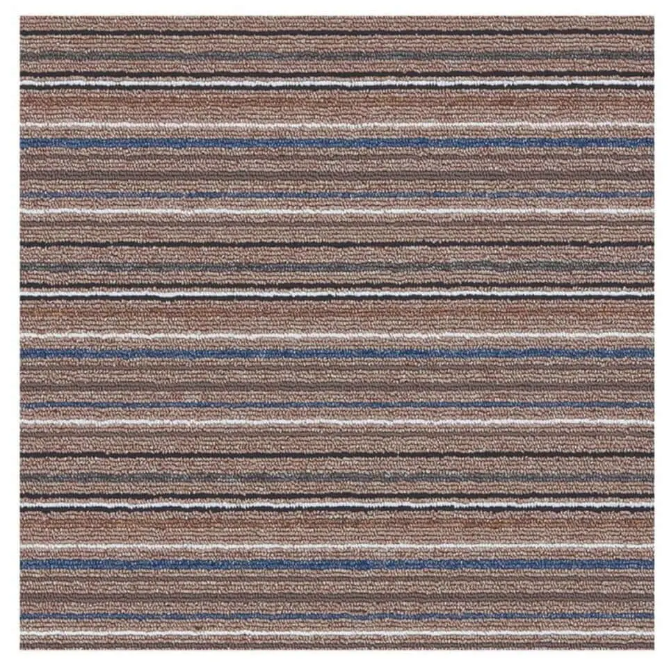 Stockholm Mocha/Blue Washable Mat - Rugs