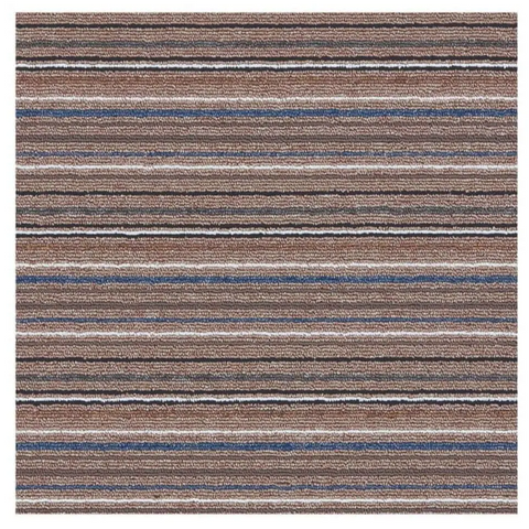 Stockholm Mocha/Blue Washable Mat - Rugs