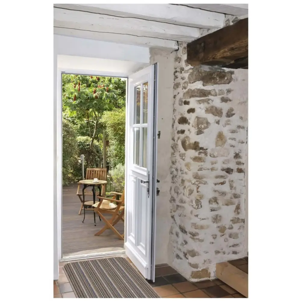 Stockholm Mocha/Blue Washable Mat - Rugs