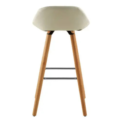 Stockholm White Faux Leather Bar Stool