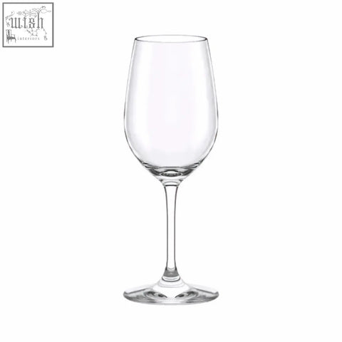 Clear crystal stolzle event white wine glass with narrower bowl and slender stem to enhance delicate flavours in set of 6