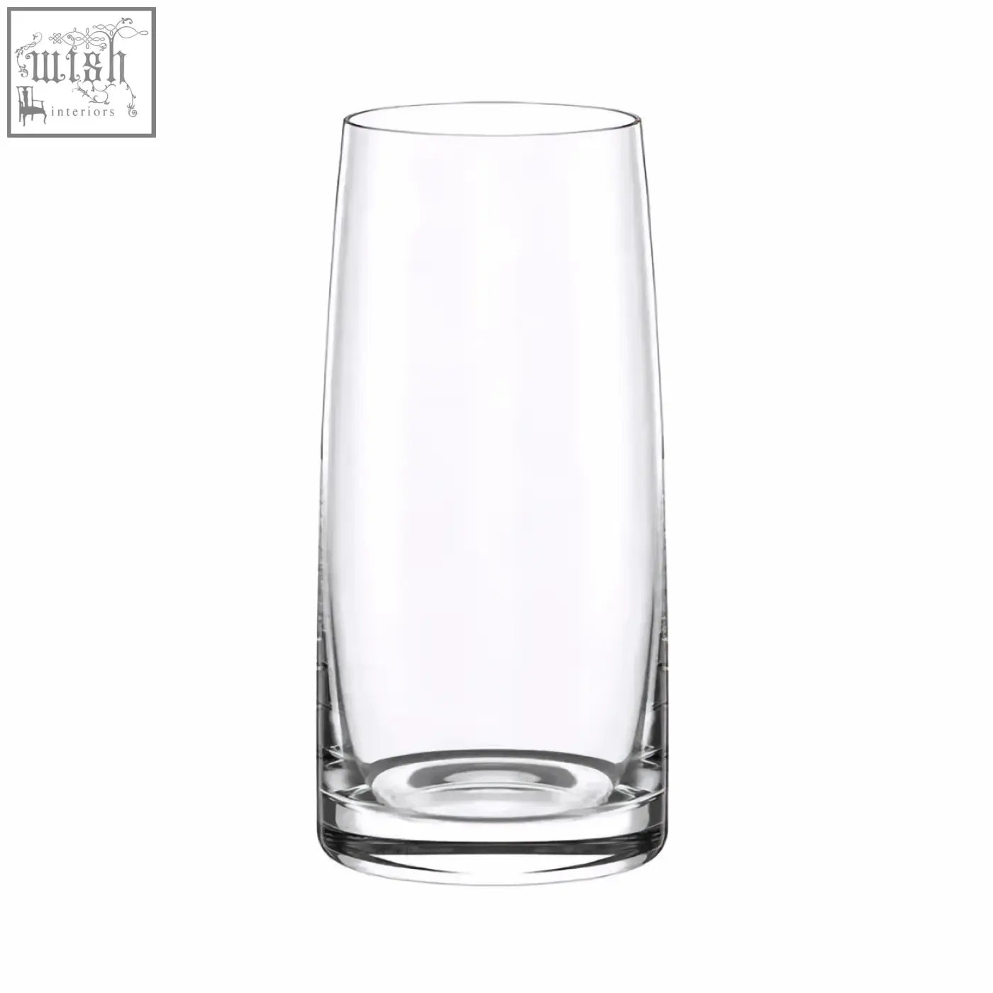 Clear glass stolzle experience highball glasses with cylindrical shape and sturdy base perfect for soft drinks