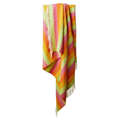 Stripe Pure New Wool Throw - Refresh - Throws & Blankets