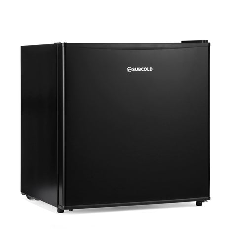 Black subcold eco35f mini freezer with sleek modern design and smooth finish perfect for compact cooling needs