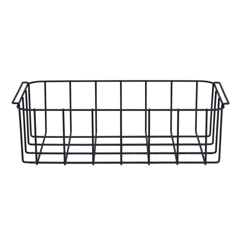 Black metal wire storage basket with handles for subcold mobi70 cool box organization and easy transport