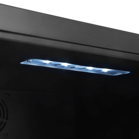 A sleek metallic led strip light with bright white bulbs for subcold super115 led beer fridge illumination