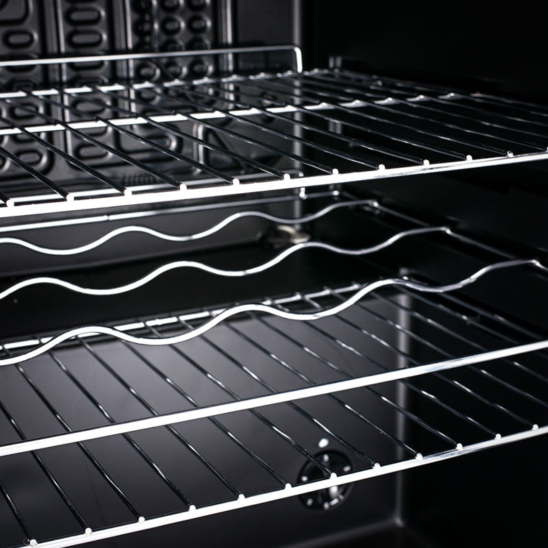 Silver wire oven racks with wavy and straight grids in subcold super50 led beer fridge drinks fridge interior