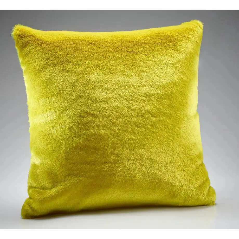 Sulphur Faux Fur Cushion - Cushion