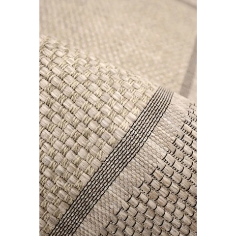 Summer Latte Border Rug – Indoor/Outdoor - Rugs