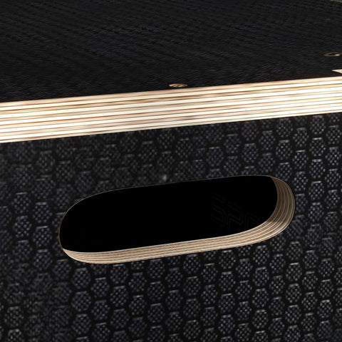 SPORTNOW Multi-Faceted Jump Box, Wooden Step Up Box, for Home, Gym, Exercise, Black