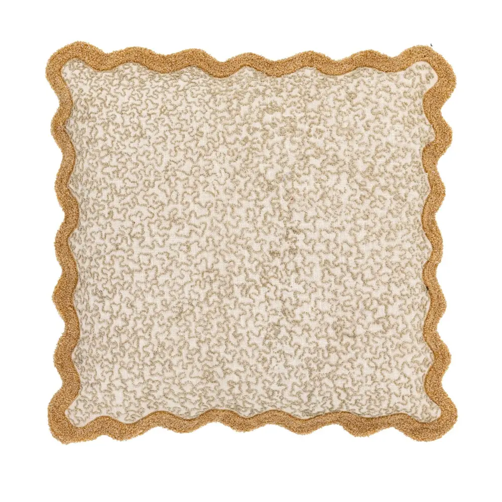 Tabor Embroidered Scatter Cushion - Natural - Cushion