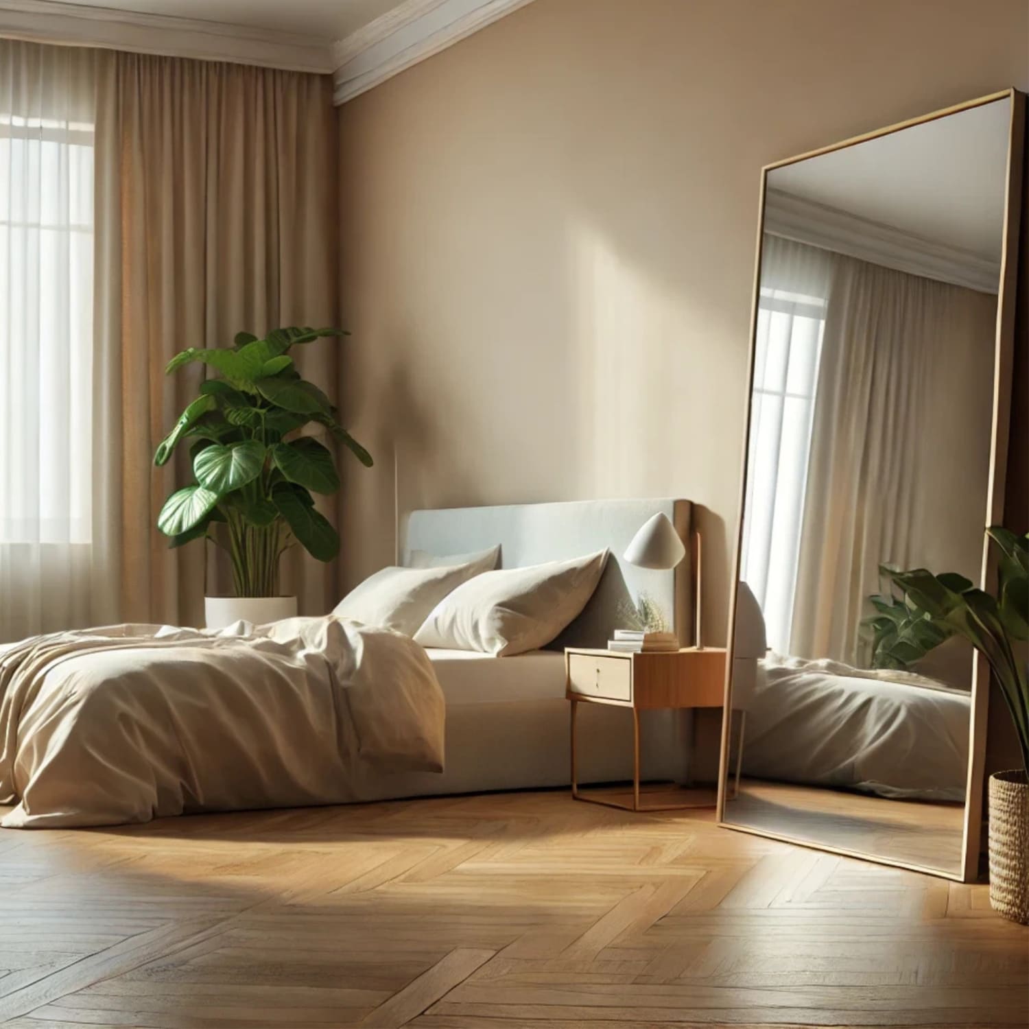 Takara - Full Length Leaner Gold Metal Rectangle Mirror - 180cm x 105cm