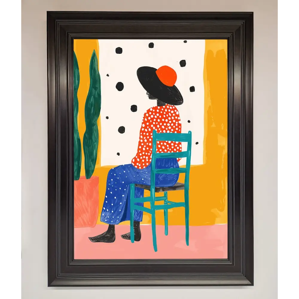 Take A Seat Framed Poster - A1 (59.4 x 84.1 cm) / Matt Black - Framed Print