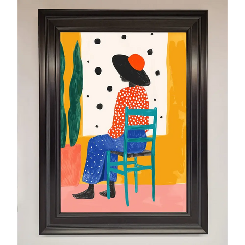 Take A Seat Framed Poster - A1 (59.4 x 84.1 cm) / Matt Black - Framed Print