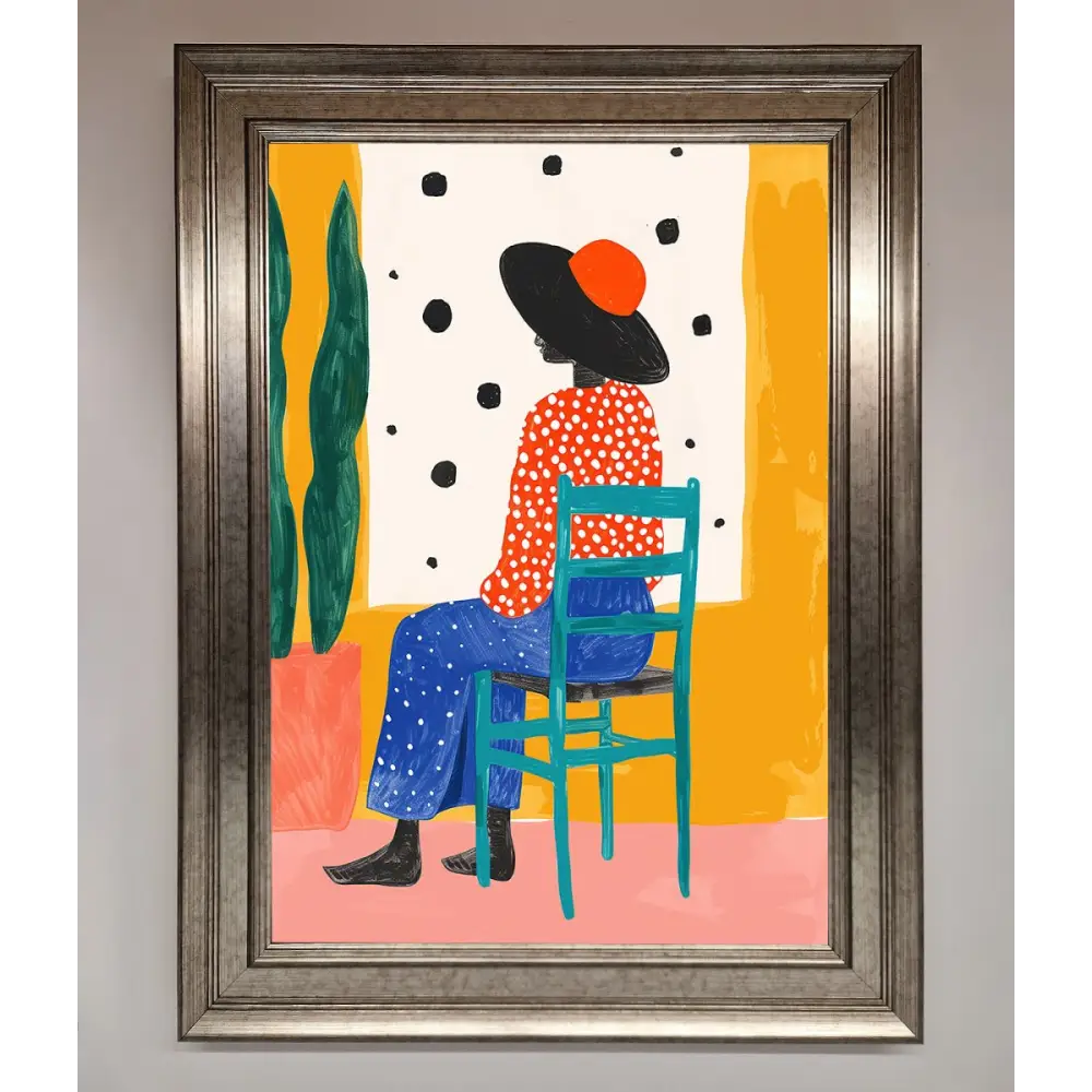 Take A Seat Framed Poster - A3 (29.7 x 42 cm) / Silver - Framed Print