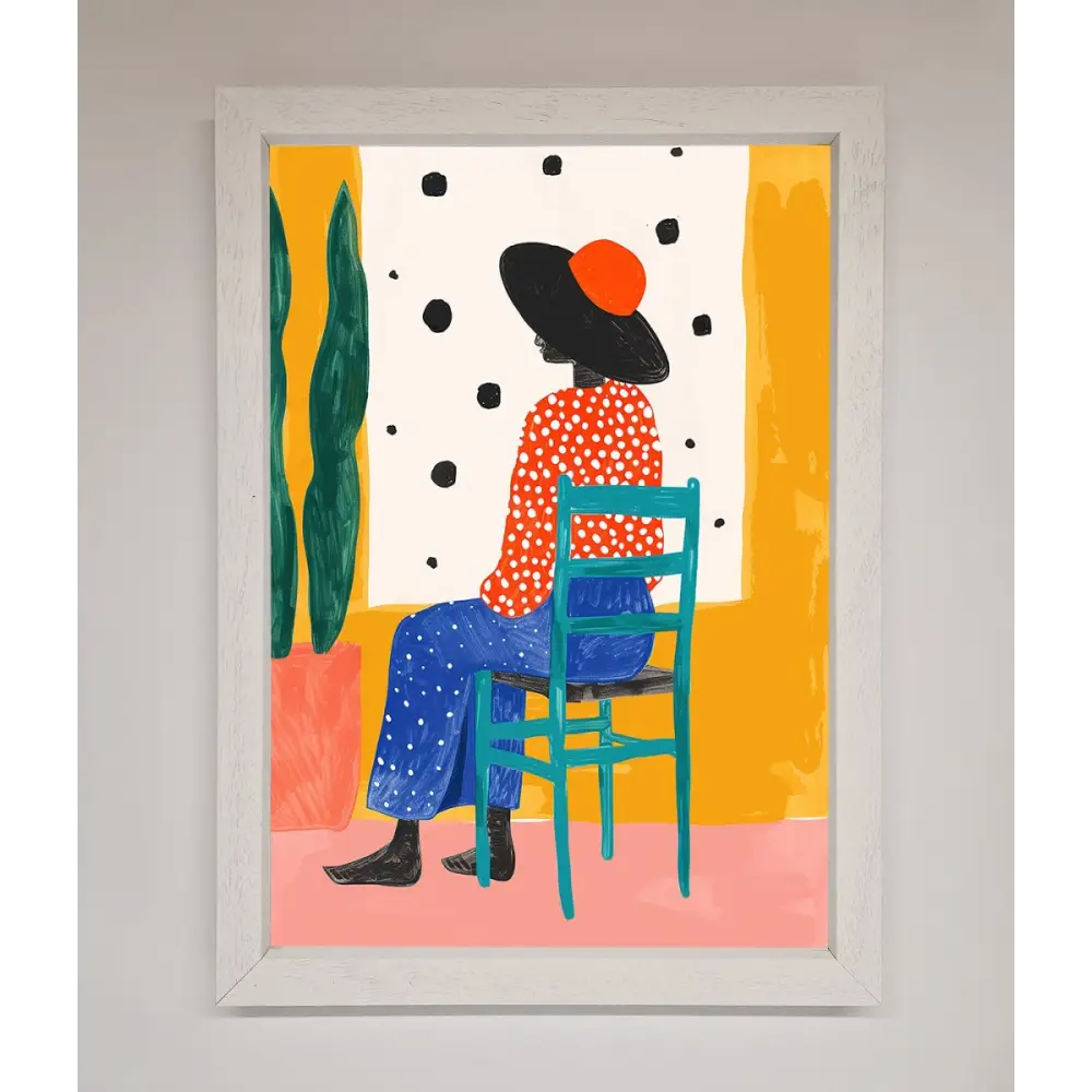 Take A Seat Framed Poster - A3 (29.7 x 42 cm) / White - Framed Print