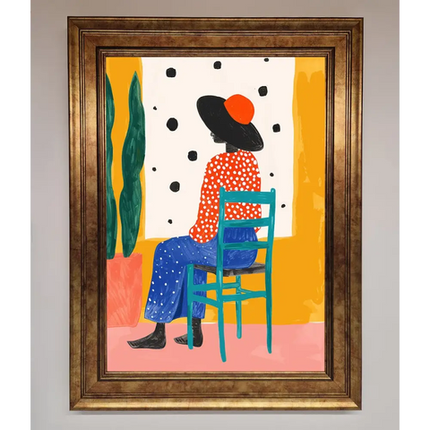 Take A Seat Framed Poster - B0 (100 x 141 cm) / Bronze - Framed Print