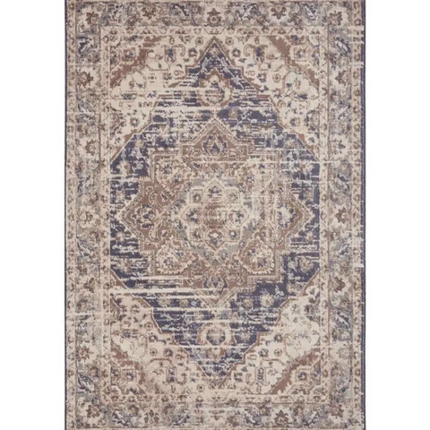 Terrain Designer Shortpile Rug – Medallion Design - 80X120 cm / Beige - Rugs