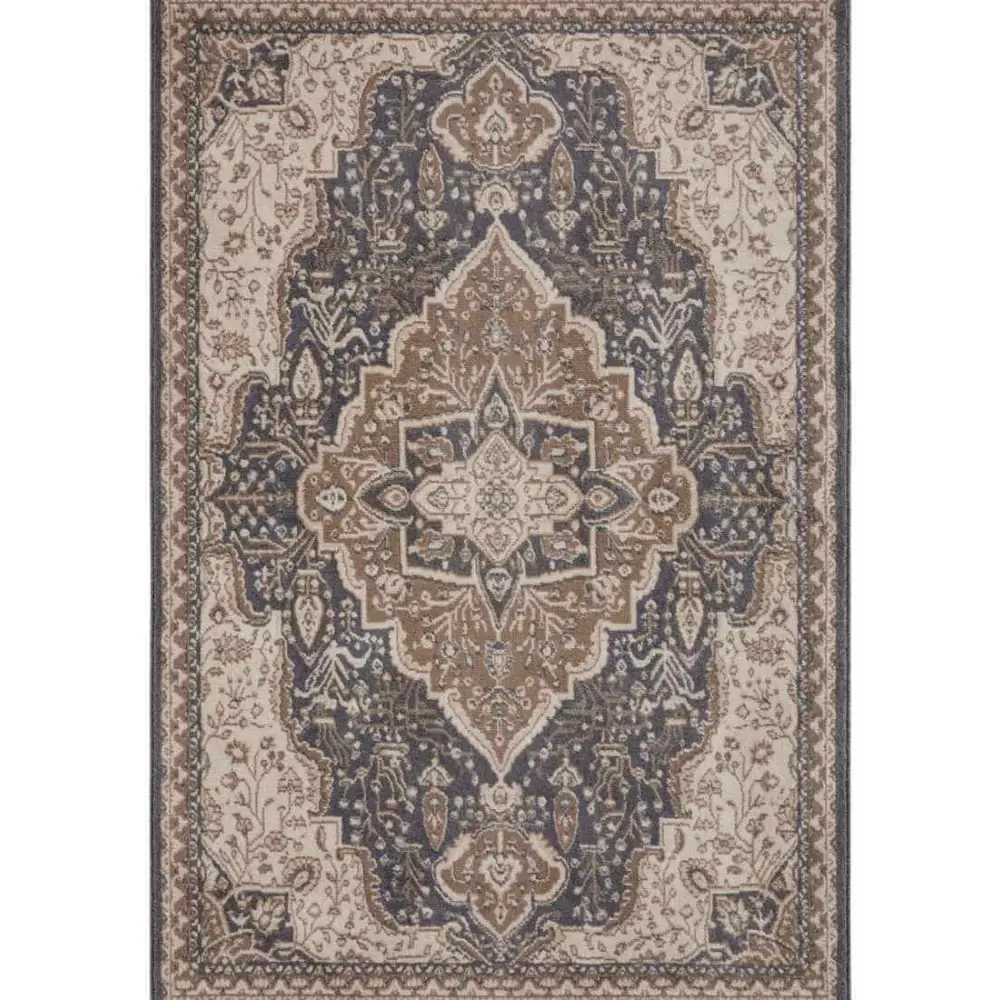 Terrain Designer Shortpile Rug – Medallion Design - 80X120 cm / Blue - Rugs