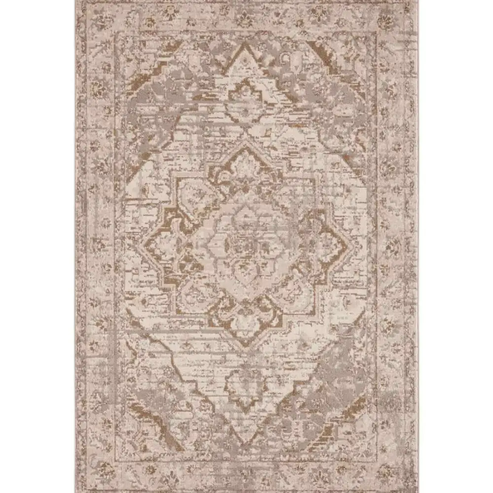 Terrain Designer Shortpile Rug – Medallion Design - 80X120 cm / Brown - Rugs
