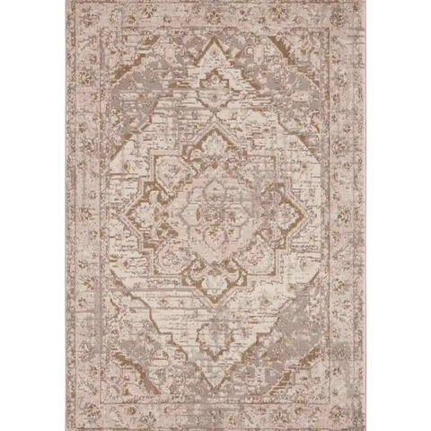 Terrain Designer Shortpile Rug – Medallion Design - 80X120 cm / Brown - Rugs