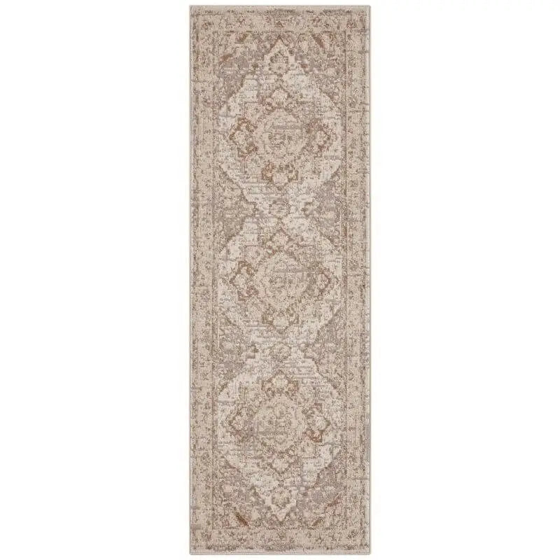 Terrain Designer Shortpile Rug – Medallion Design - 80X200 cm / Brown - Rugs