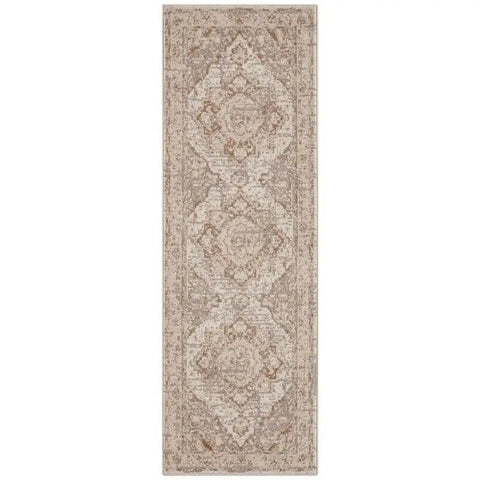 Terrain Designer Shortpile Rug – Medallion Design - 80X200 cm / Brown - Rugs