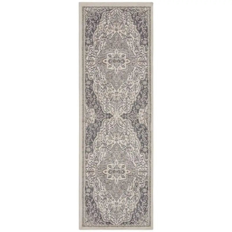 Terrain Designer Shortpile Rug – Medallion Design - 80X200 cm / Cream - Rugs