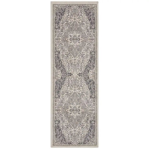 Terrain Designer Shortpile Rug – Medallion Design - 80X200 cm / Cream - Rugs