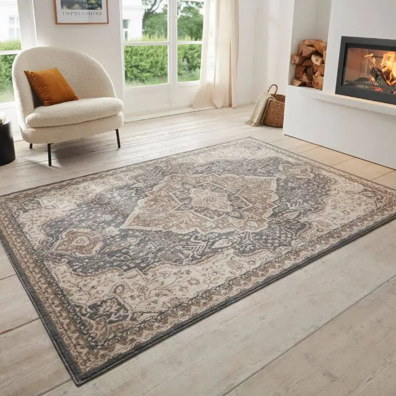 Terrain Designer Shortpile Rug – Medallion Design - Rugs
