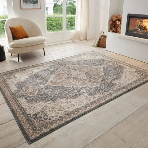 Terrain Designer Shortpile Rug – Medallion Design - Rugs