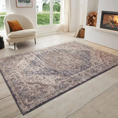 Terrain Designer Shortpile Rug – Medallion Design - Rugs