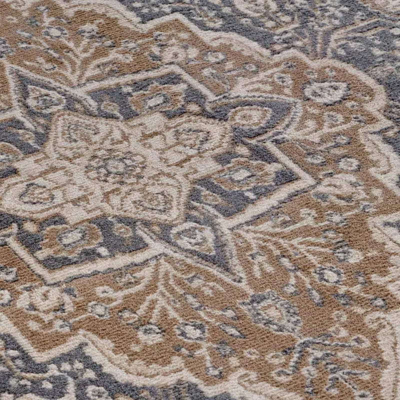 Terrain Designer Shortpile Rug – Medallion Design - Rugs