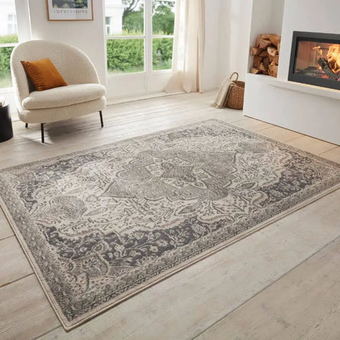 Terrain Designer Shortpile Rug – Medallion Design - Rugs