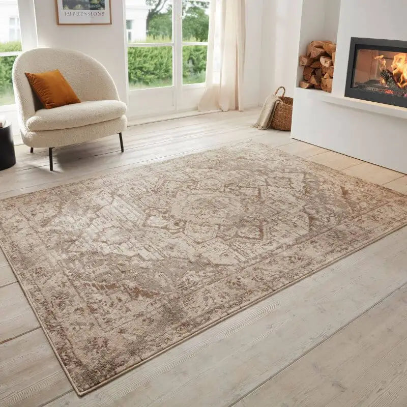 Terrain Designer Shortpile Rug – Medallion Design - Rugs