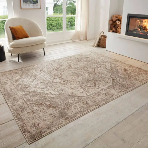 Terrain Designer Shortpile Rug – Medallion Design - Rugs