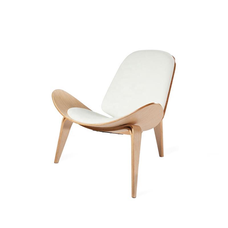 Hans Wegner CH07 Shell Chair, White & Oak
