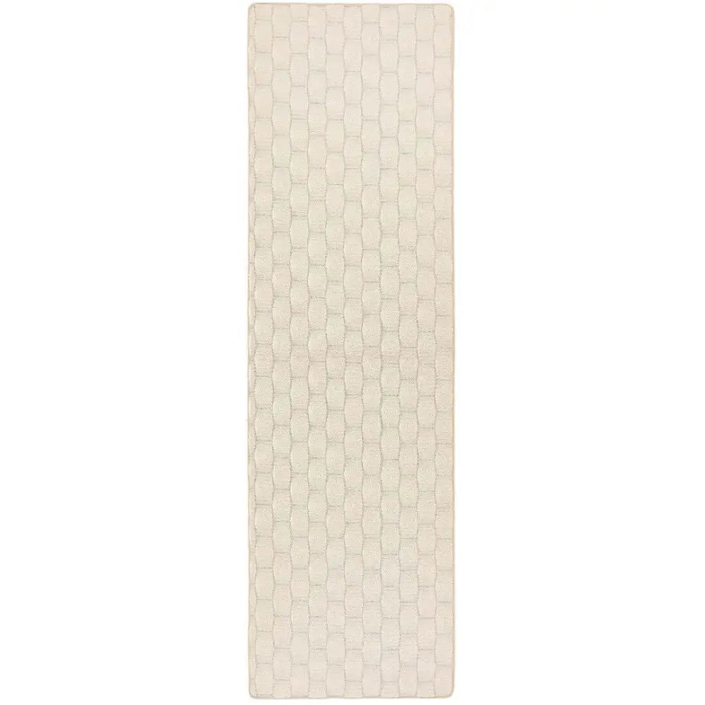 Textured Washable Mat and Runner - 67X230 cm / Ivory - Rugs