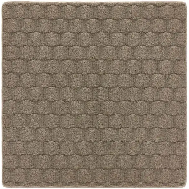 Textured Washable Mat and Runner - 80X120 cm / Brown - Rugs