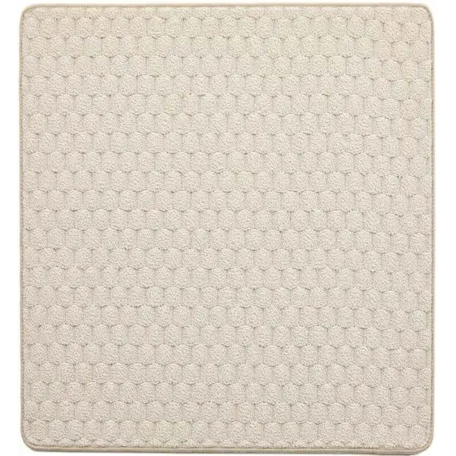 Textured Washable Mat and Runner Dots Design - 100X150 cm / Ivory - Rugs