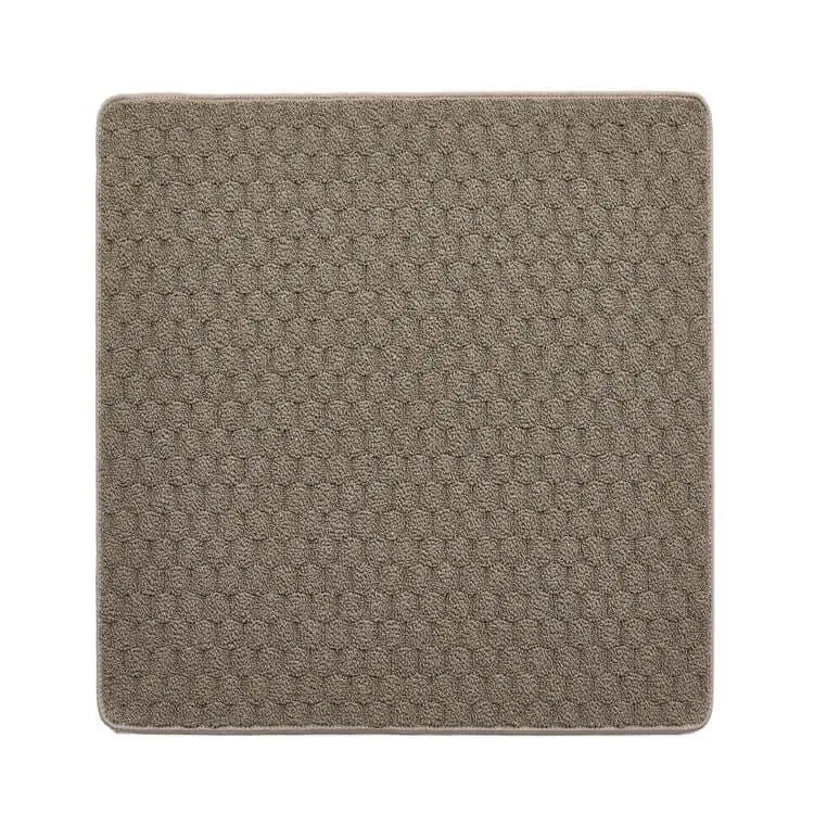 Textured Washable Mat and Runner Dots Design - 80X120 cm / Brown - Rugs