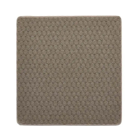 Textured Washable Mat and Runner Dots Design - 80X120 cm / Brown - Rugs