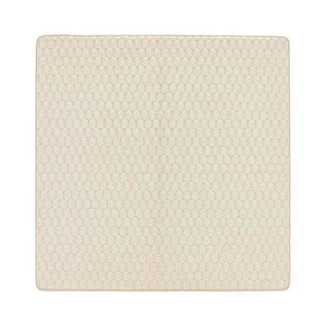Textured Washable Mat and Runner Dots Design - 80X120 cm / Ivory - Rugs