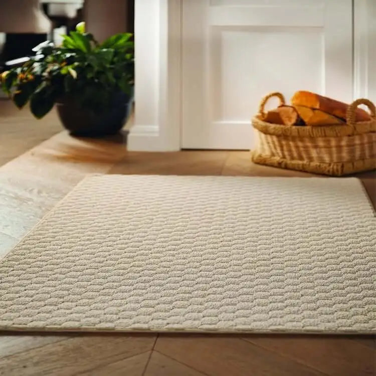 Textured Washable Mat and Runner Dots Design - Rugs
